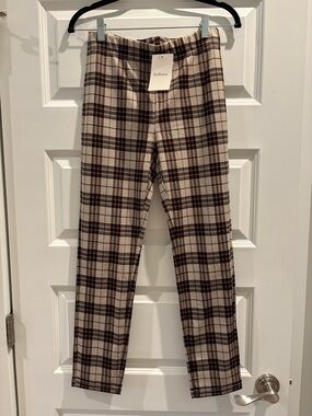 Bohme Beige Plaid Pants
